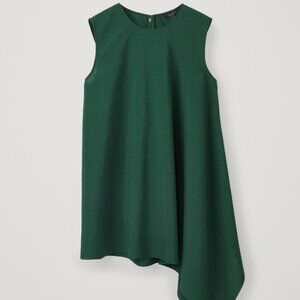 COS Asymmetrical Dark Green Tunic Tank